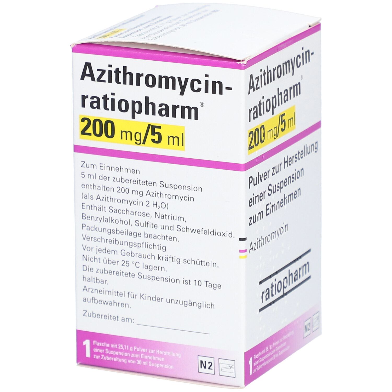 Azithromycin-ratiopharm® 200 mg/5 ml