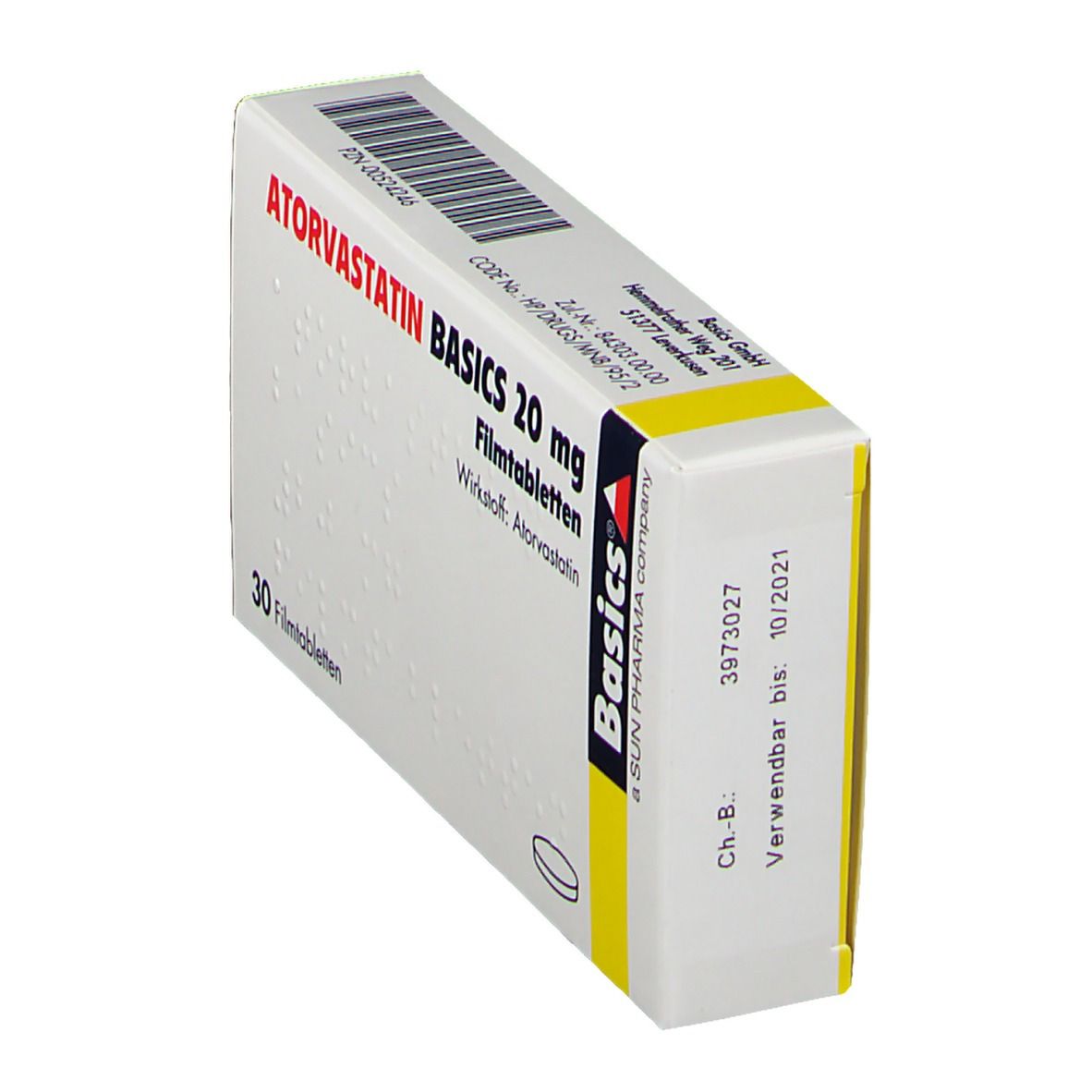 Atorvastatin AL 20 mg Filmtabletten 30 St