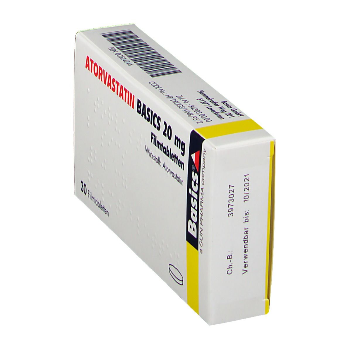 ATORVASTATIN BASICS 20 mg