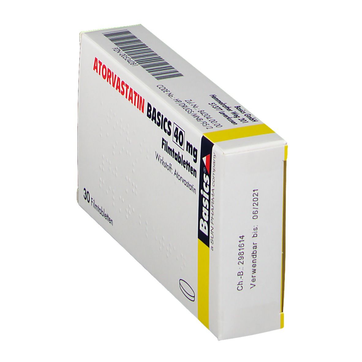 ATORVASTATIN BASICS 40 mg