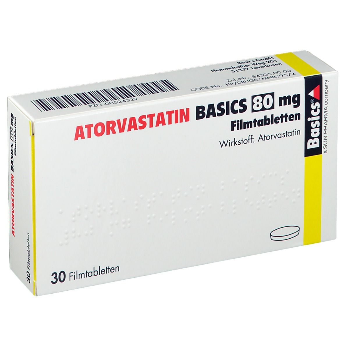 ATORVASTATIN BASICS 80 mg