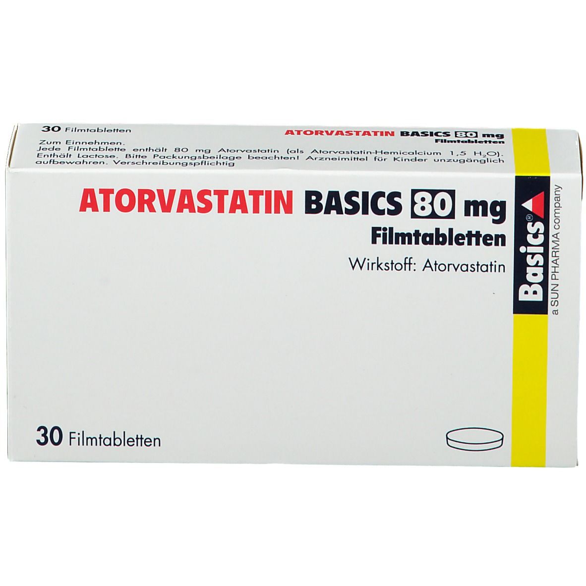 ATORVASTATIN BASICS 80 mg