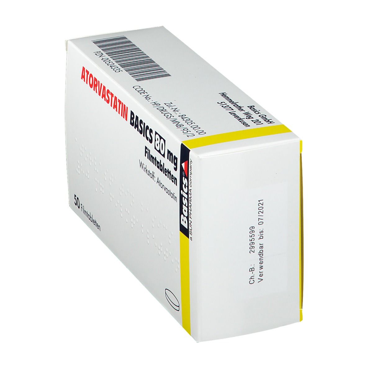 ATORVASTATIN BASICS 80 mg