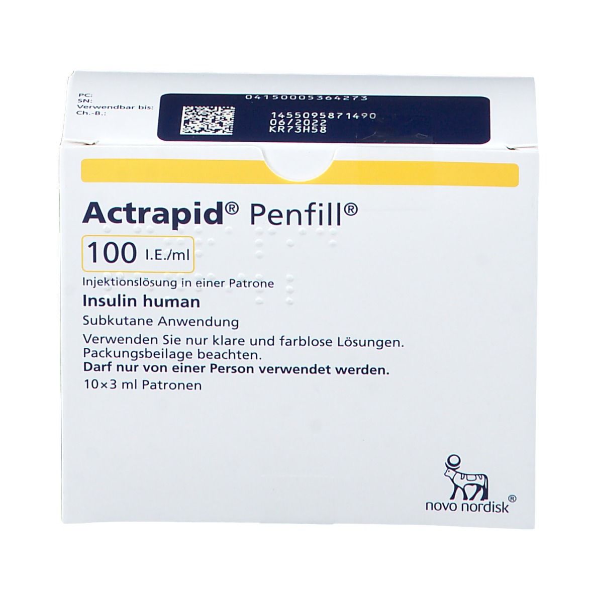 Actrapid® Penfill® 100 I.E./ml