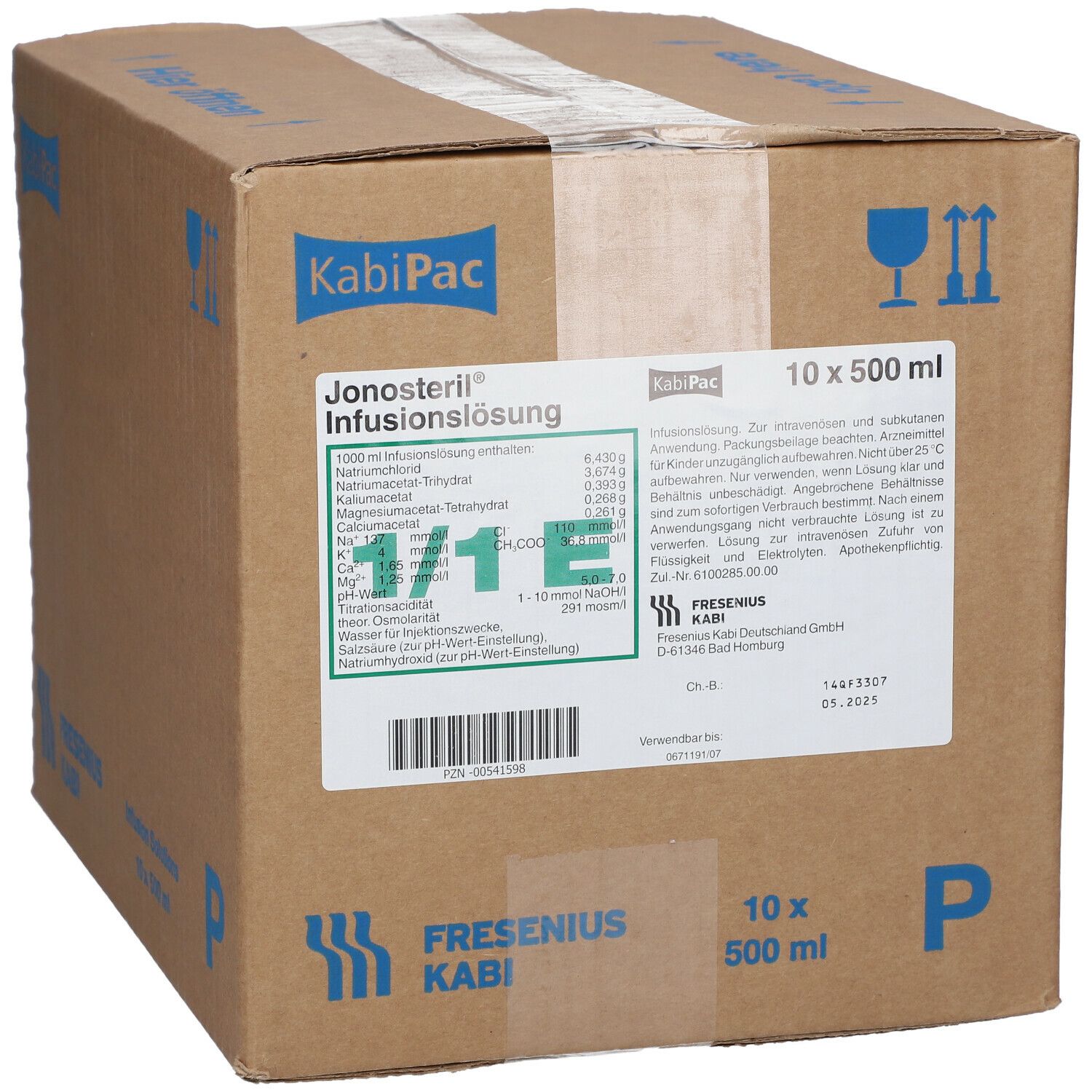 JONOSTERIL Plastik Infusionslösung 10x500 ml - shop-apotheke.com