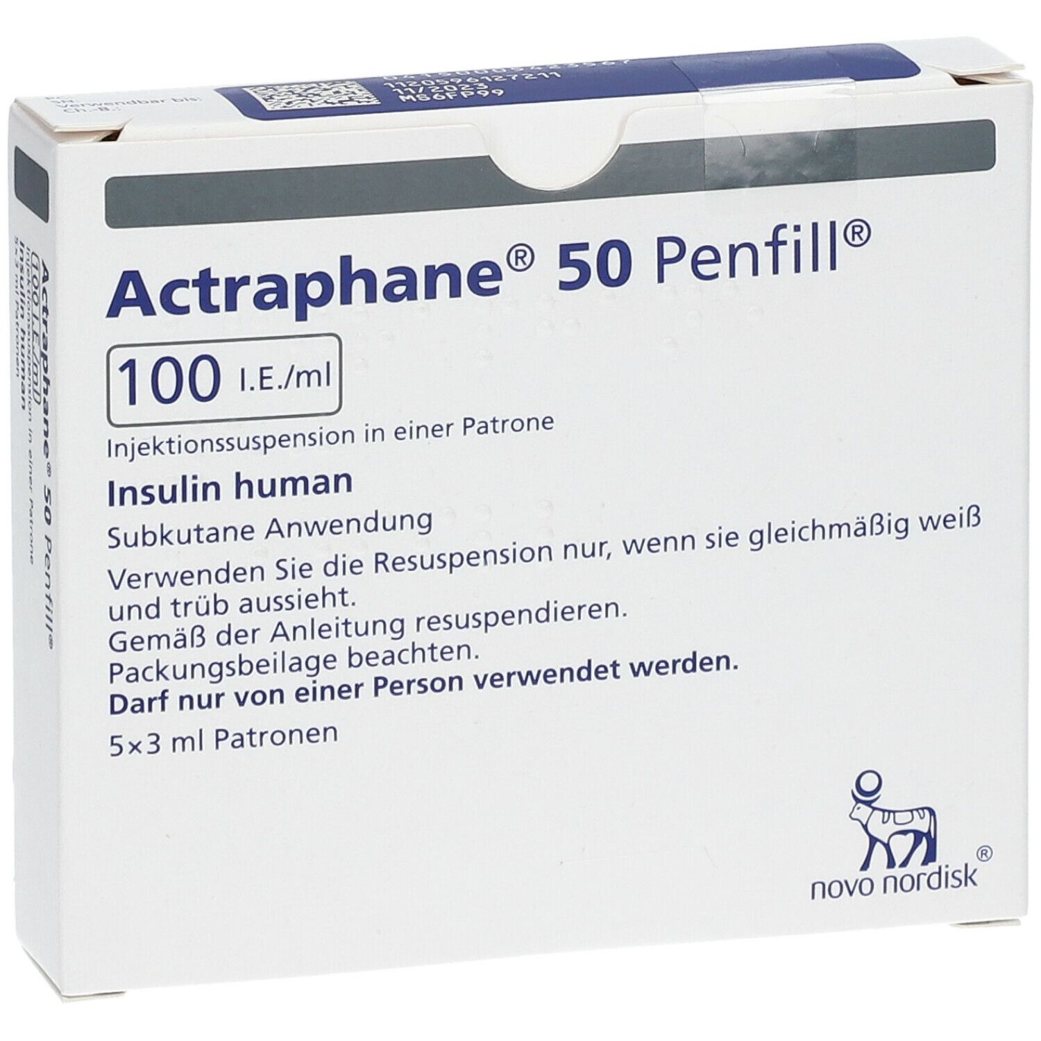 Actraphane® 50 Penfill® 100 I.E./ml