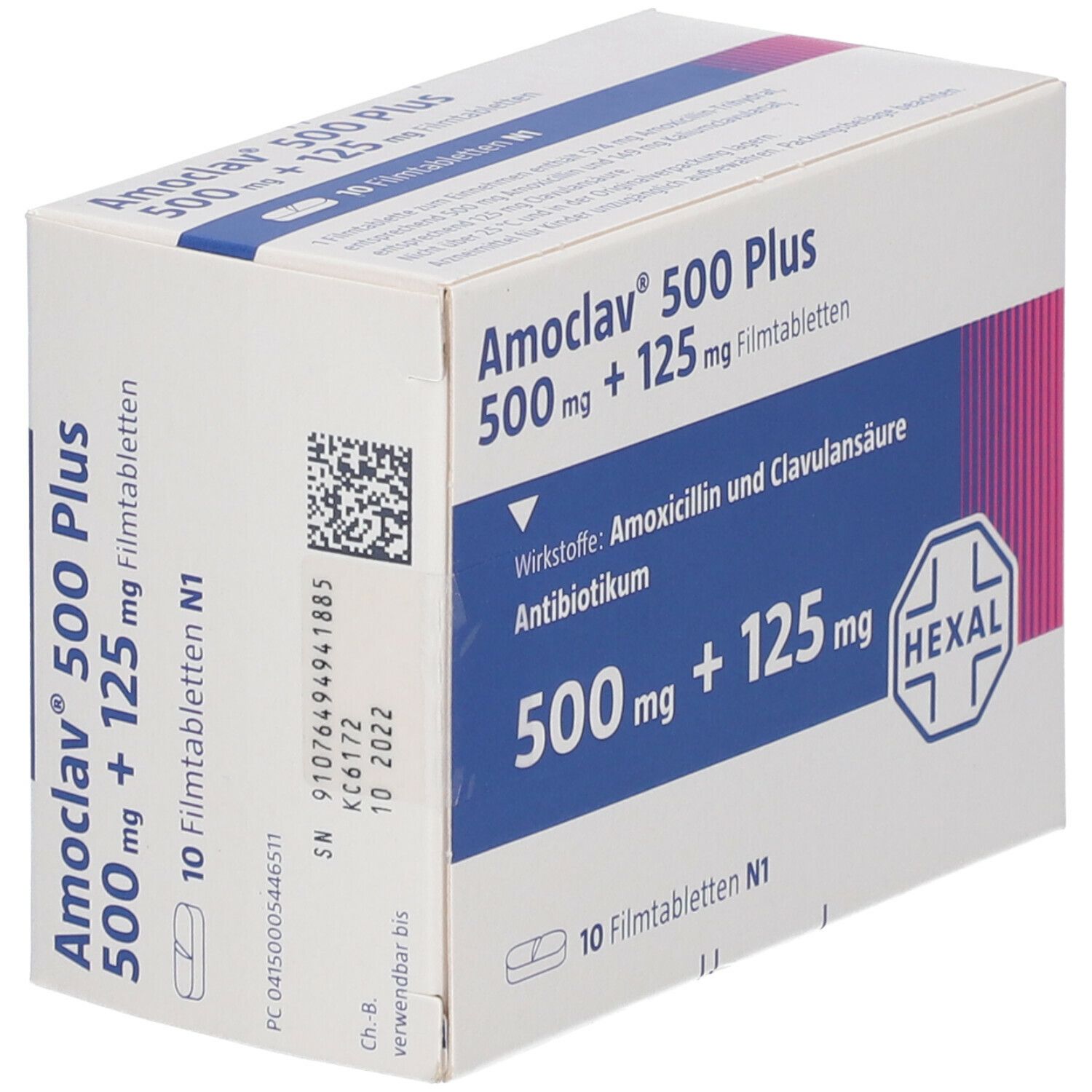 Amoclav 500 plus Filmtabletten 10 St