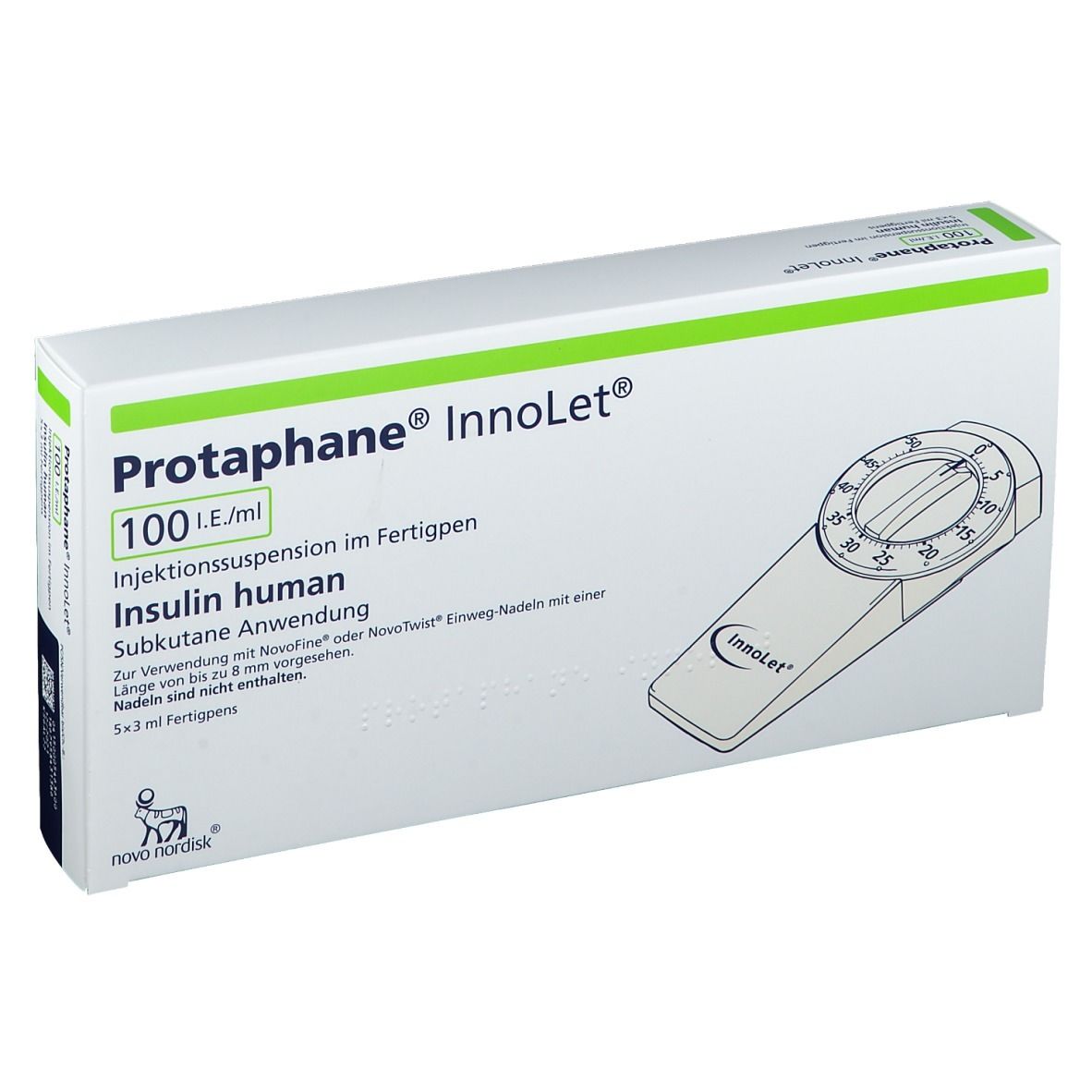 Protaphane® InnoLet 100 I.E./ml 5x3 ml mit dem ERezept kaufen Shop