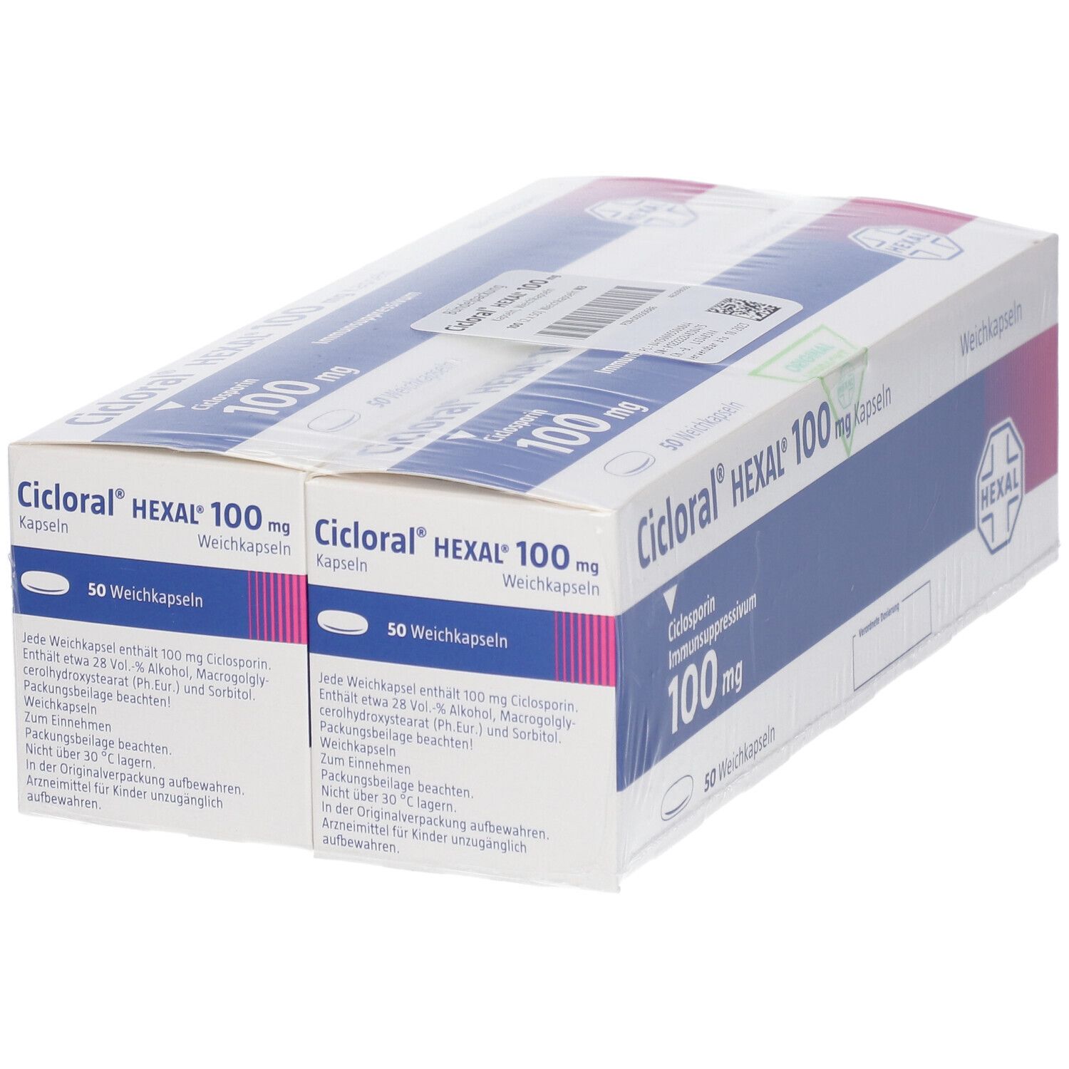 Cicloral 100 mg Kapseln 2x50 St Weichkapseln