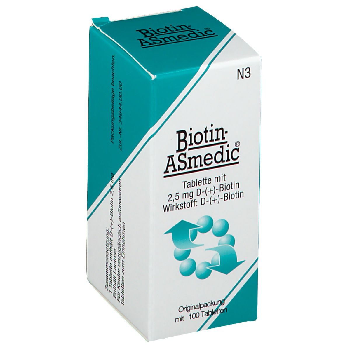 Biotin Asmedic 2,5 mg Tabletten
