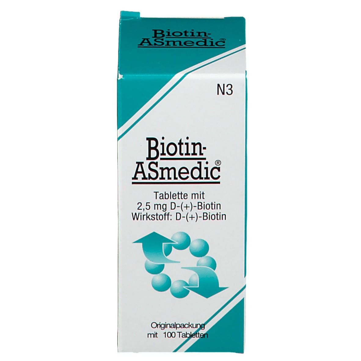 Biotin Asmedic 2,5 mg Tabletten