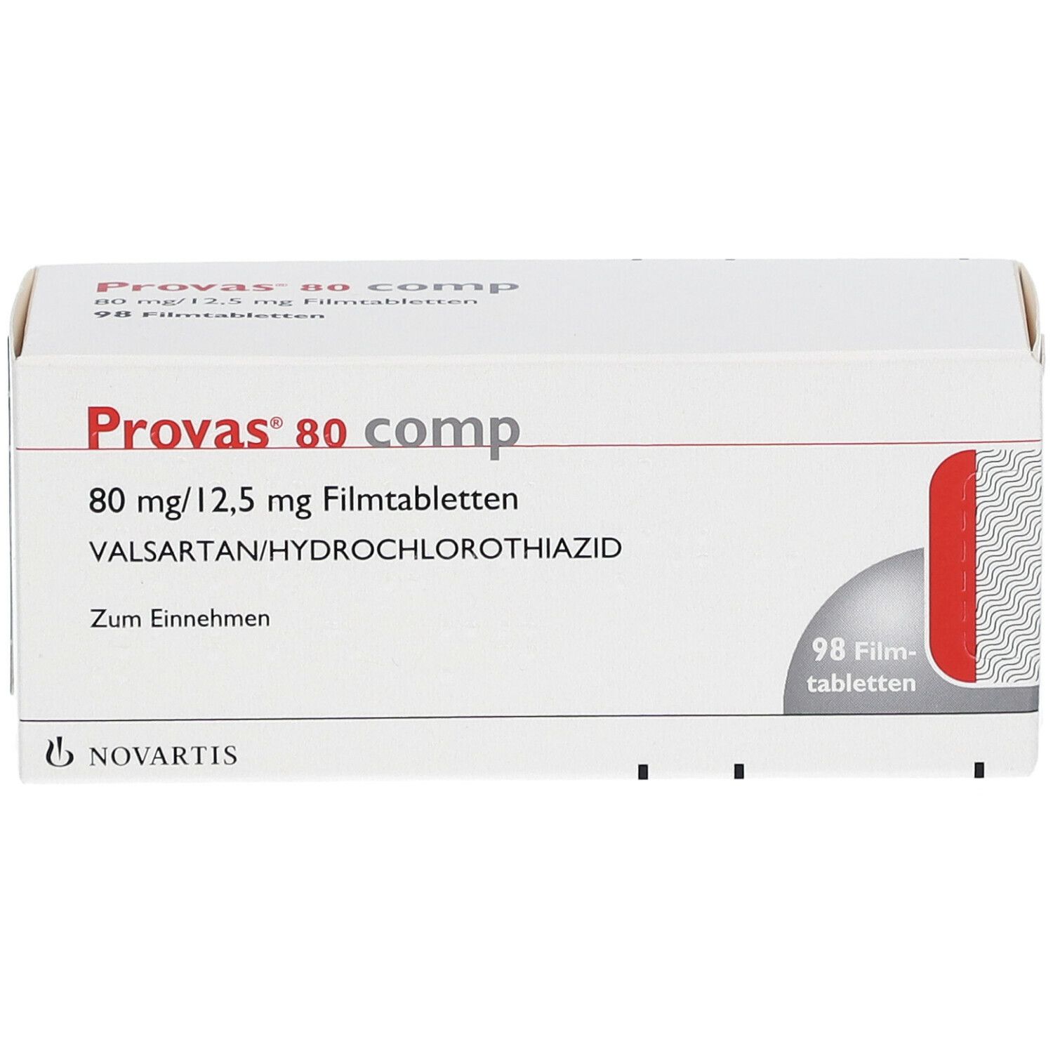 Provas® 80 comp 80 mg/12,5 mg