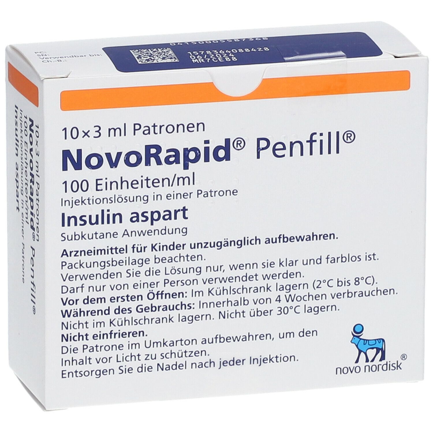 NovoRapid® Penfill® 100 Einheiten/ml
