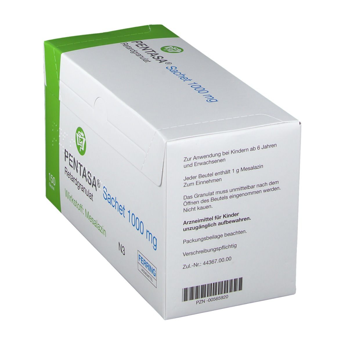 Pentasa Sachet 1.000 mg Retardgranulat 150 St Retard-Granulat