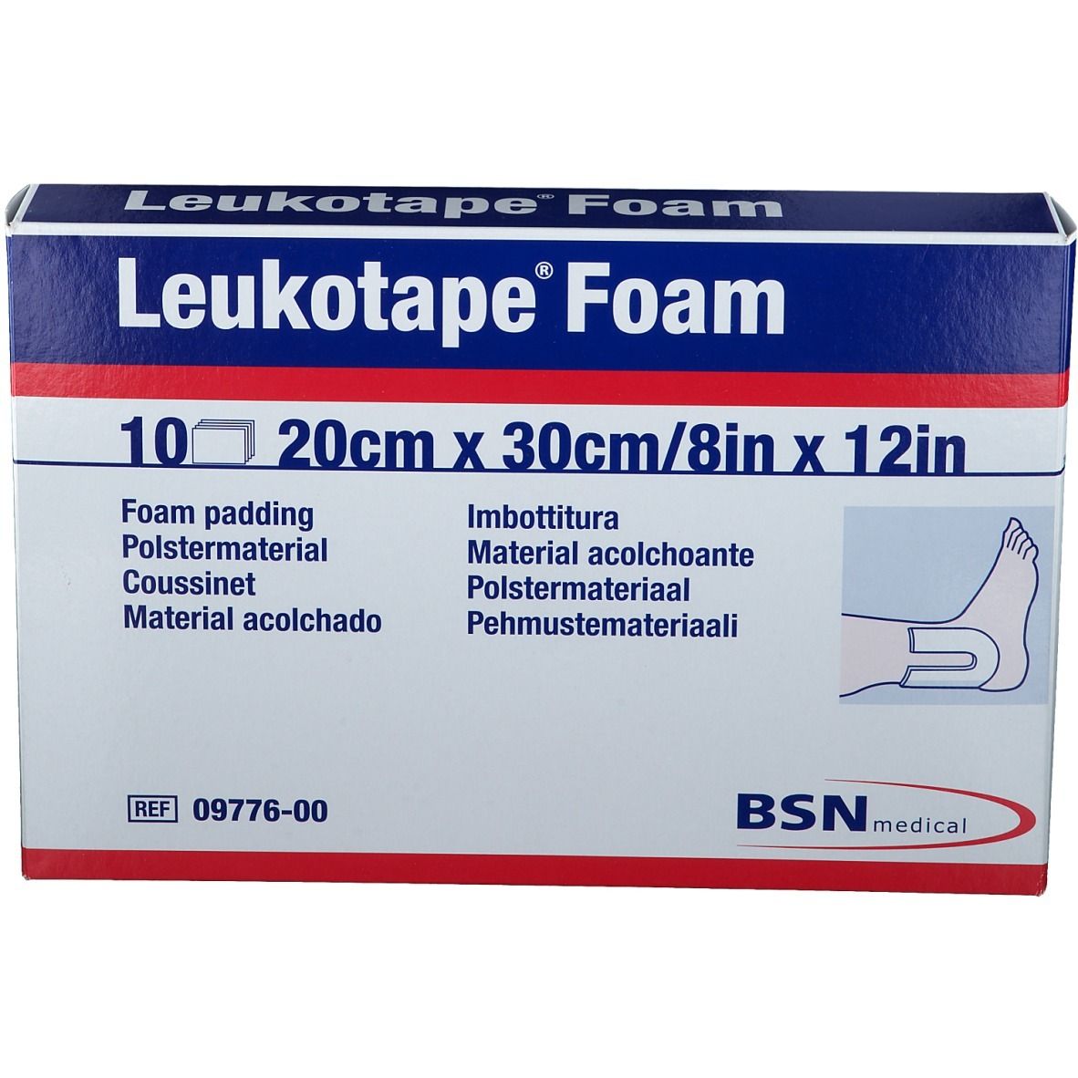 Leukotape® Foam 20 cm x 30 cm 10 St - SHOP APOTHEKE