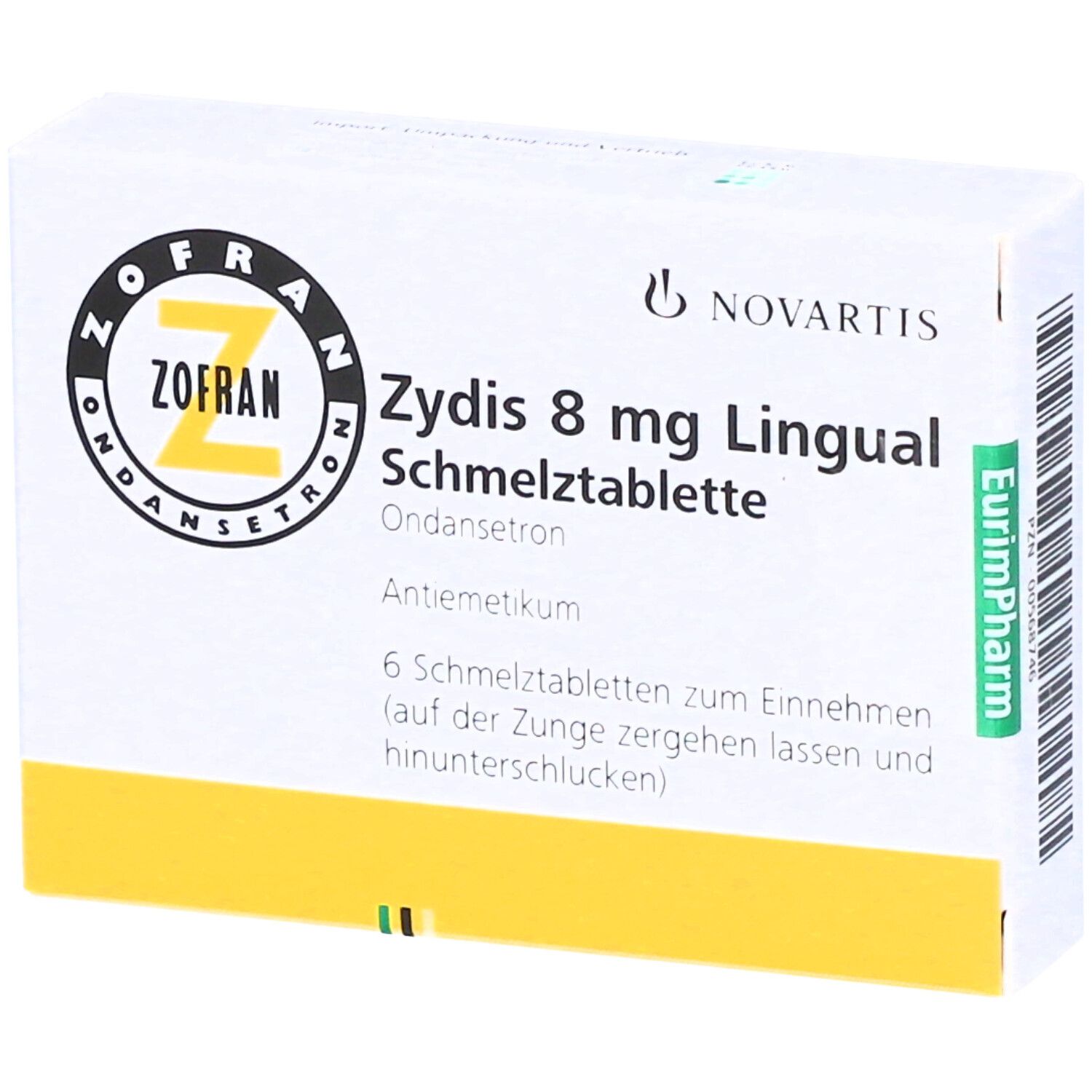 ZOFRAN 8 mg Zydis Lingual Schmelztabletten