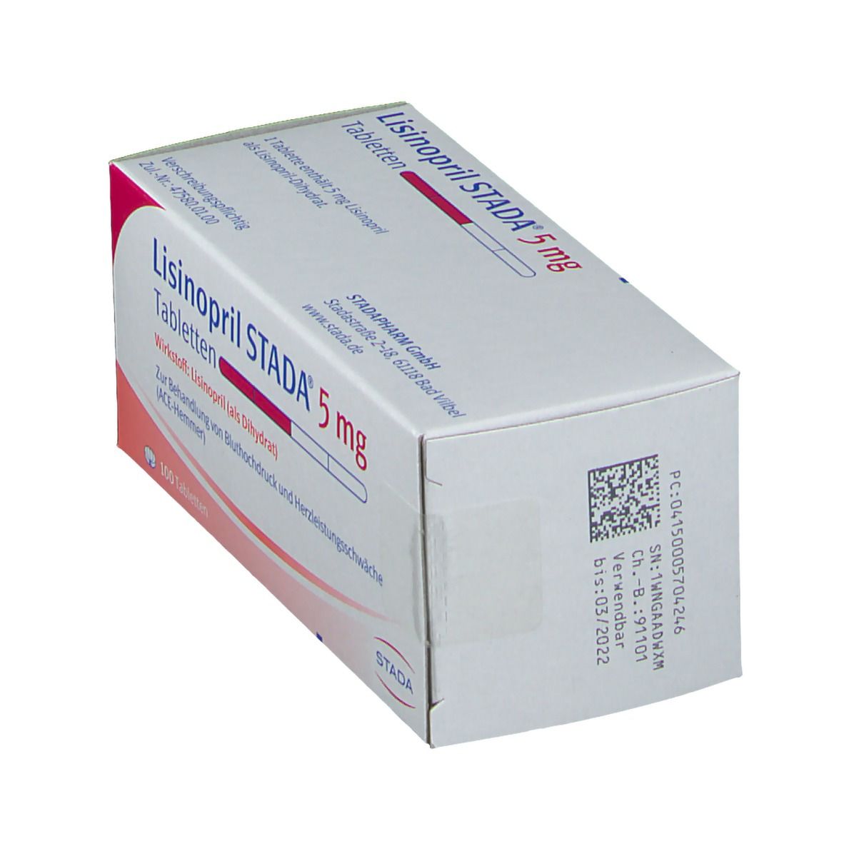 Lisinopril Stada 5 mg Tabletten 100 St