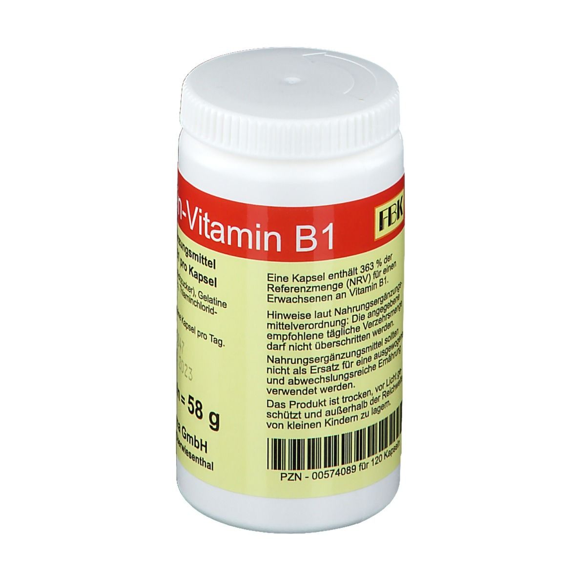 Thiamin Kapseln Vitamin B1