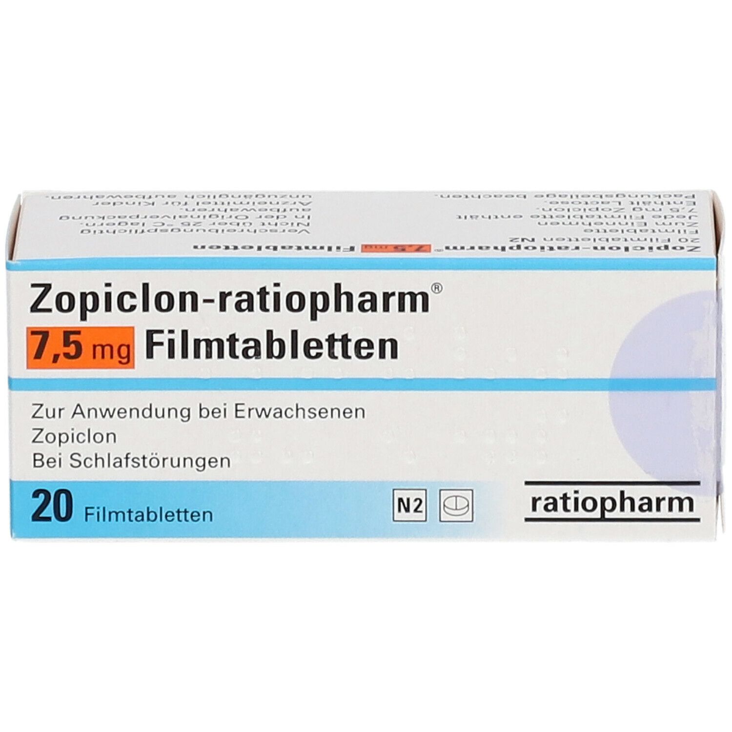 Zopiclon-ratiopharm® 7,5 mg