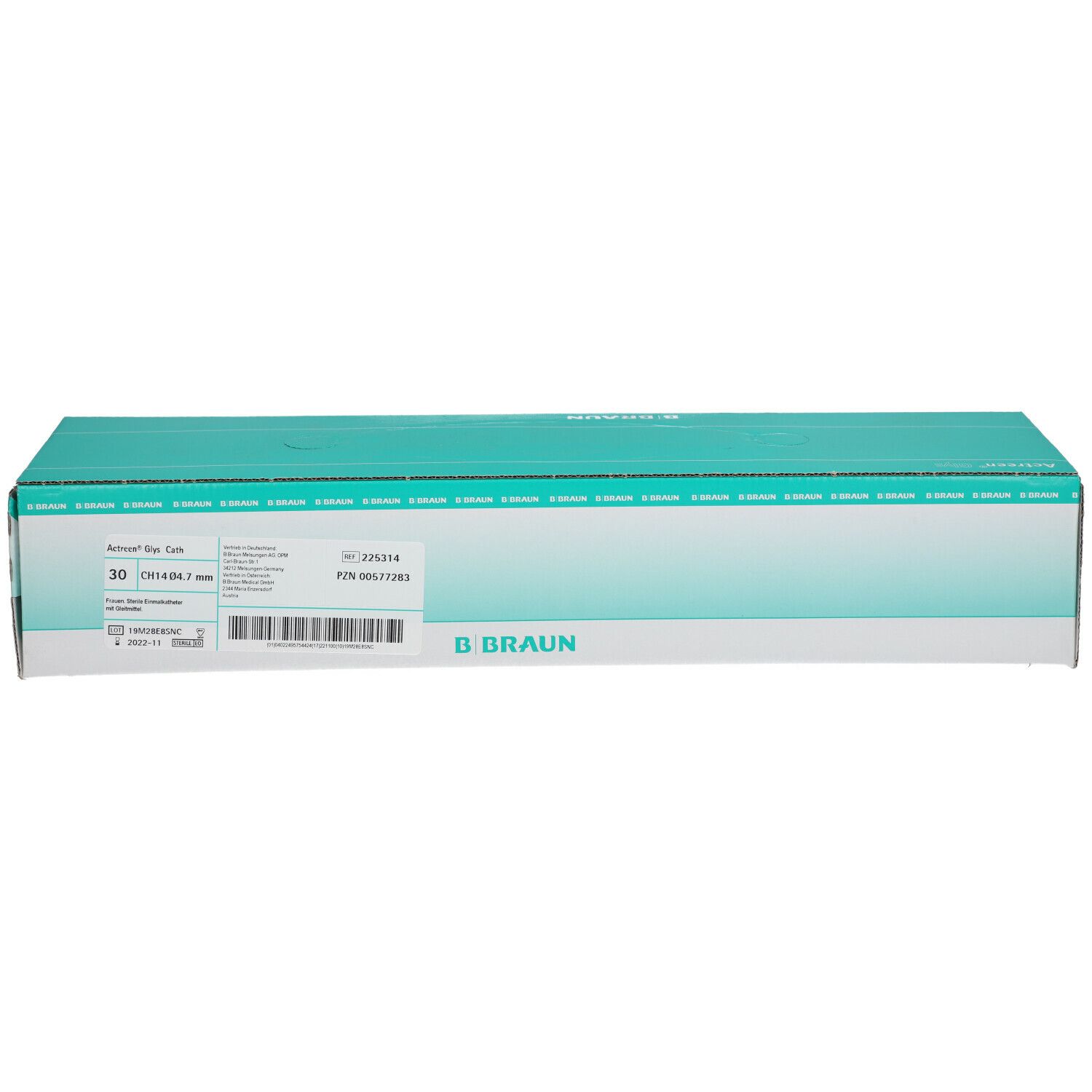 Actreen® Glys Einmalkatheter für den ISK mit Nelatonspitze für Frauen Ch14 20 cm