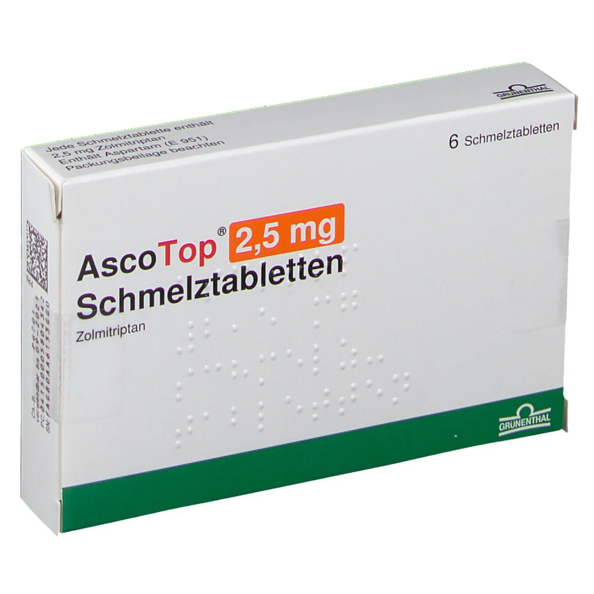 AscoTop® 2,5 mg Schmelztabletten