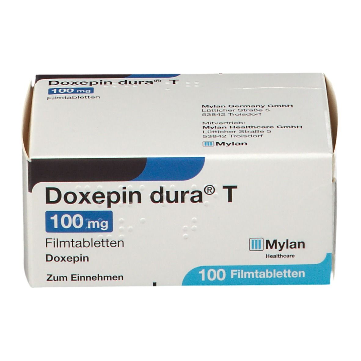 Doxepin dura® T 100 mg 100 St mit dem E-Rezept kaufen - Shop Apotheke