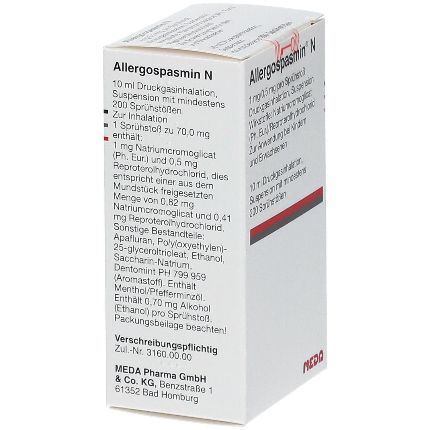 Allergospasmin® N 1 mg/0,5 mg pro Sprühstoß