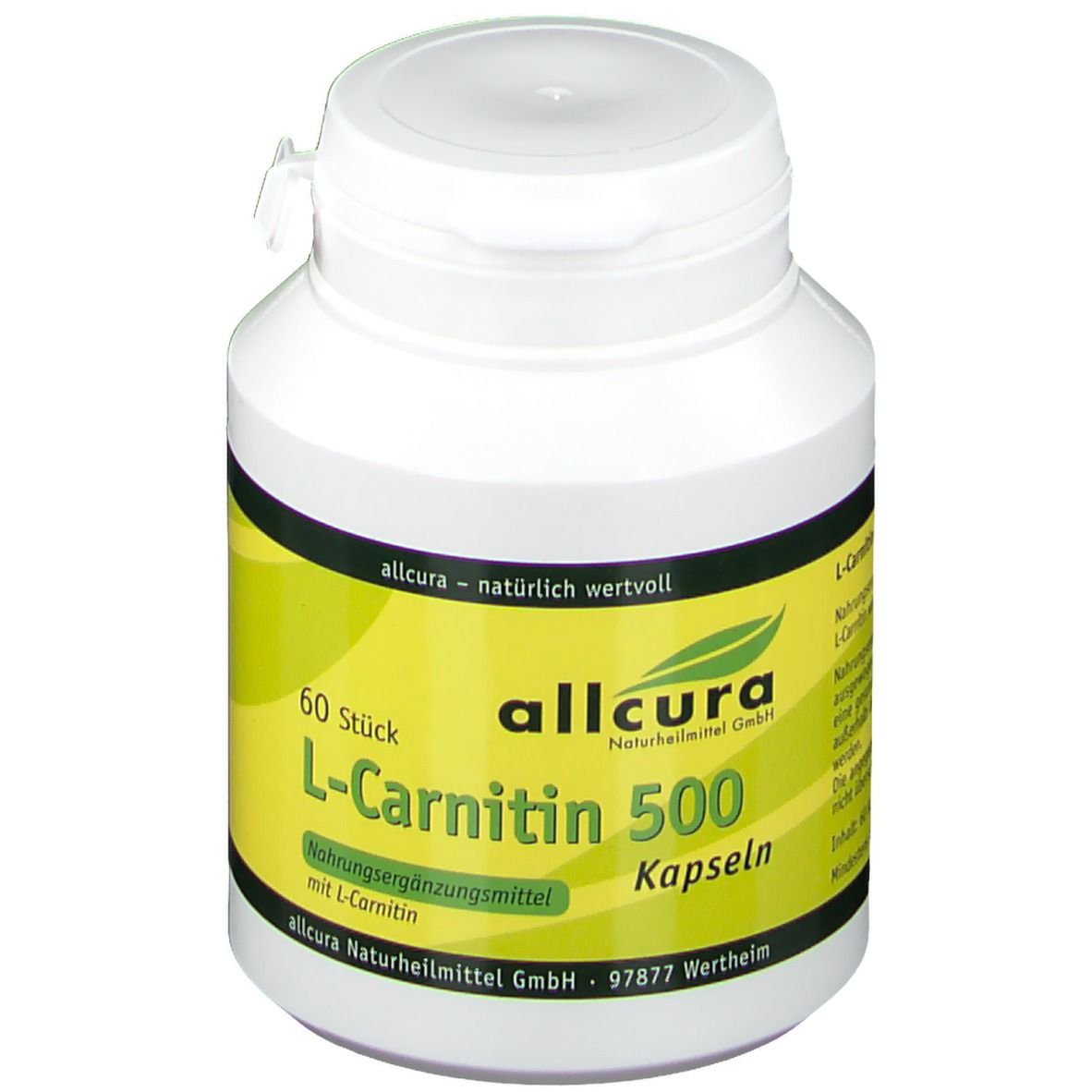 allcura L-Carnitin 500 Kapseln