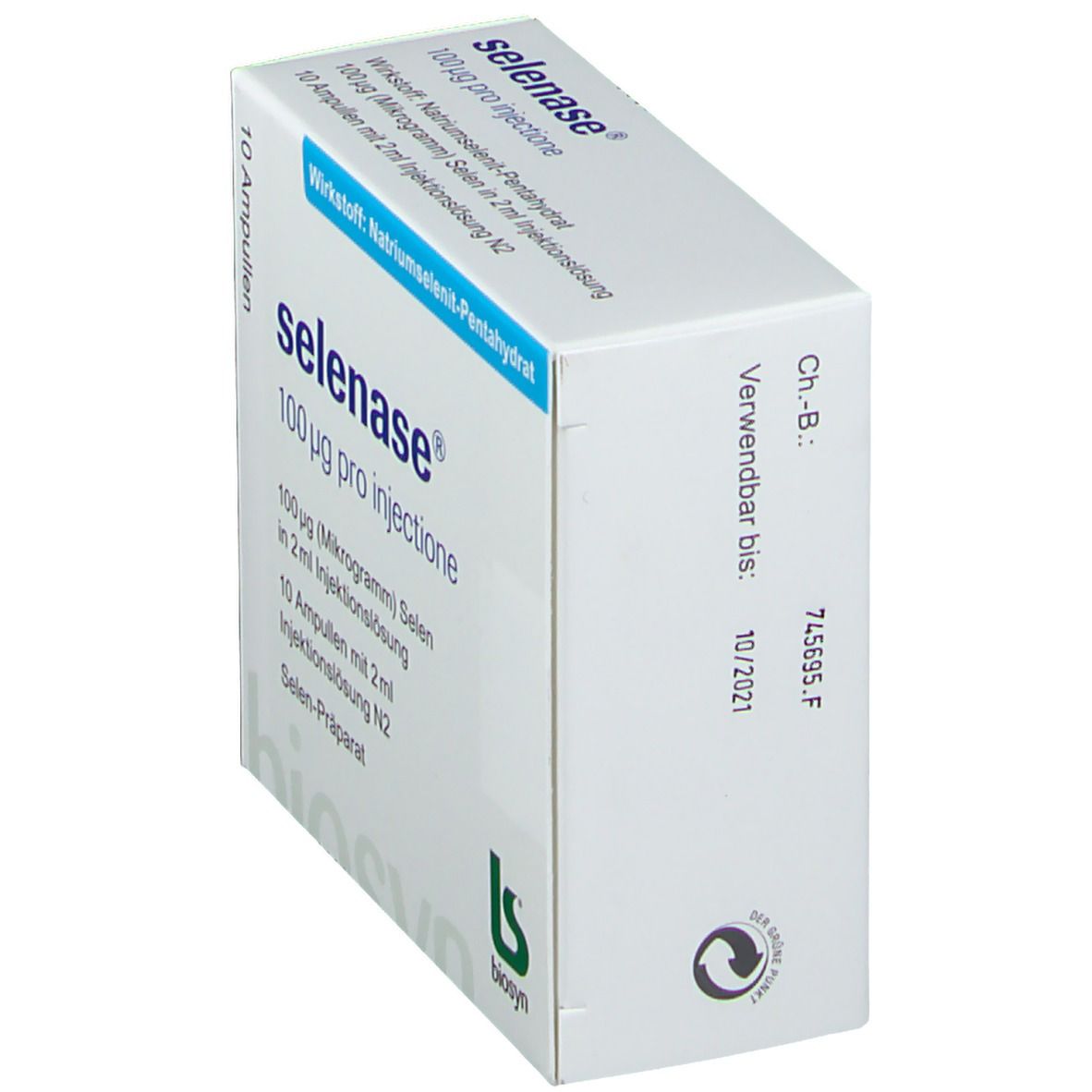 Selenase 100 µg pro injectione Ampullen 10x2 ml Injektionslösung