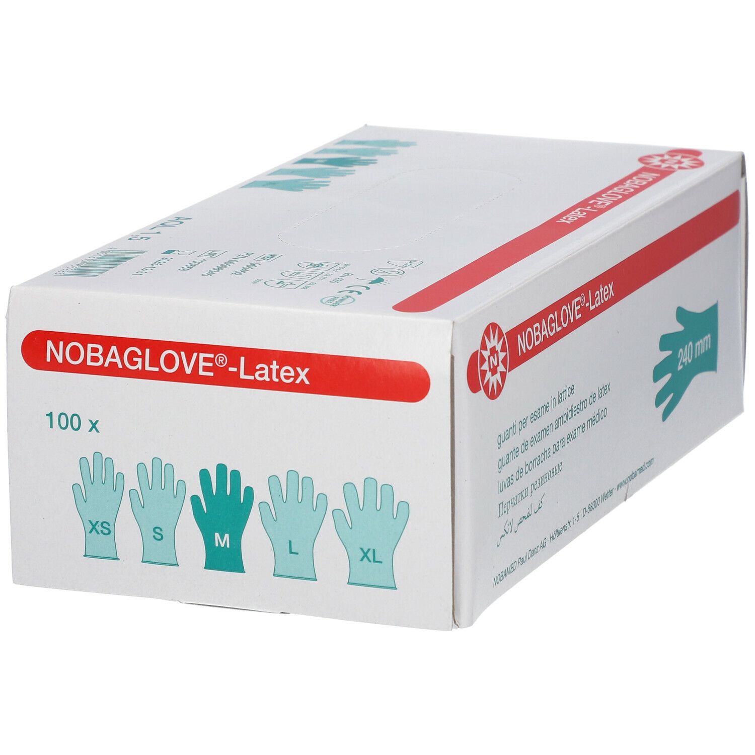 NOBAGLOVE® Latex puderfrei Gr. M