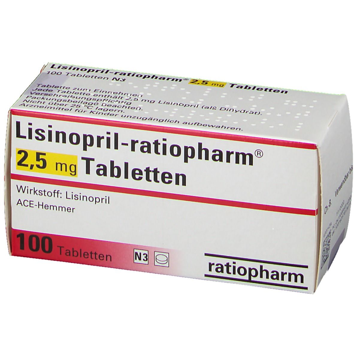 Lisinopril-ratiopharm® 2,5 mg