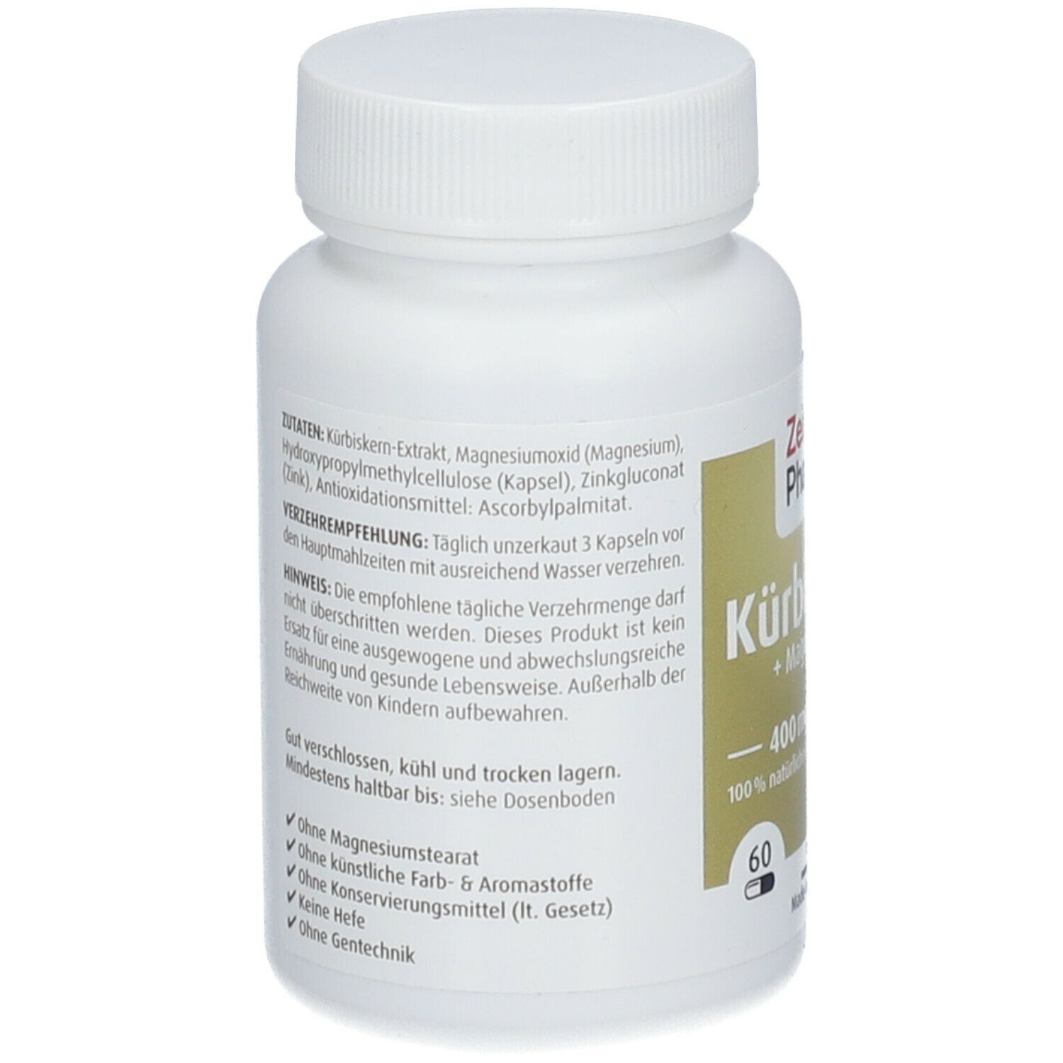 ZeinPharma® Kürbiskern Kapseln 400 mg