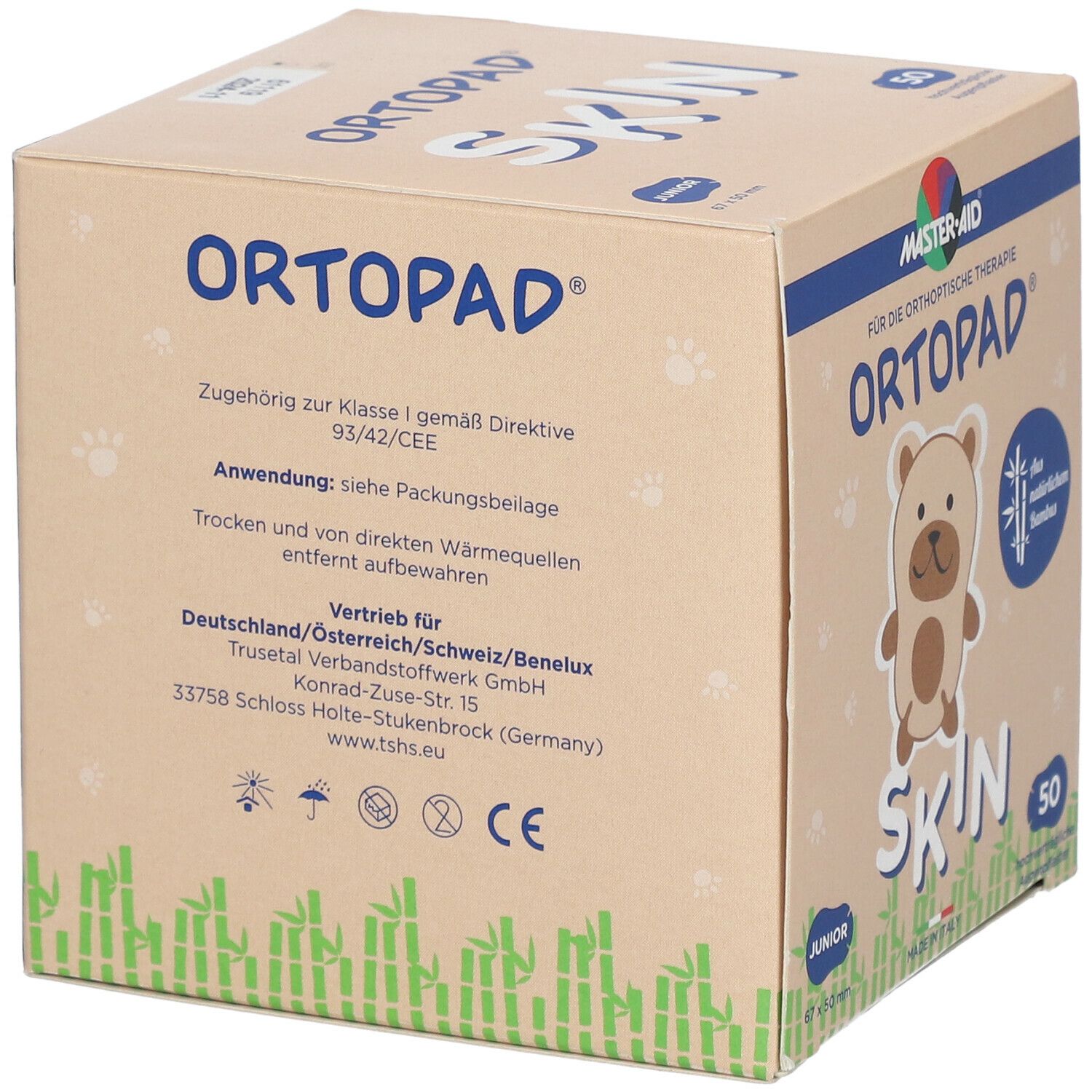 Ortopad Skin Junior Augenokkl.Pfl.Master Aid 50 St - Shop Apotheke