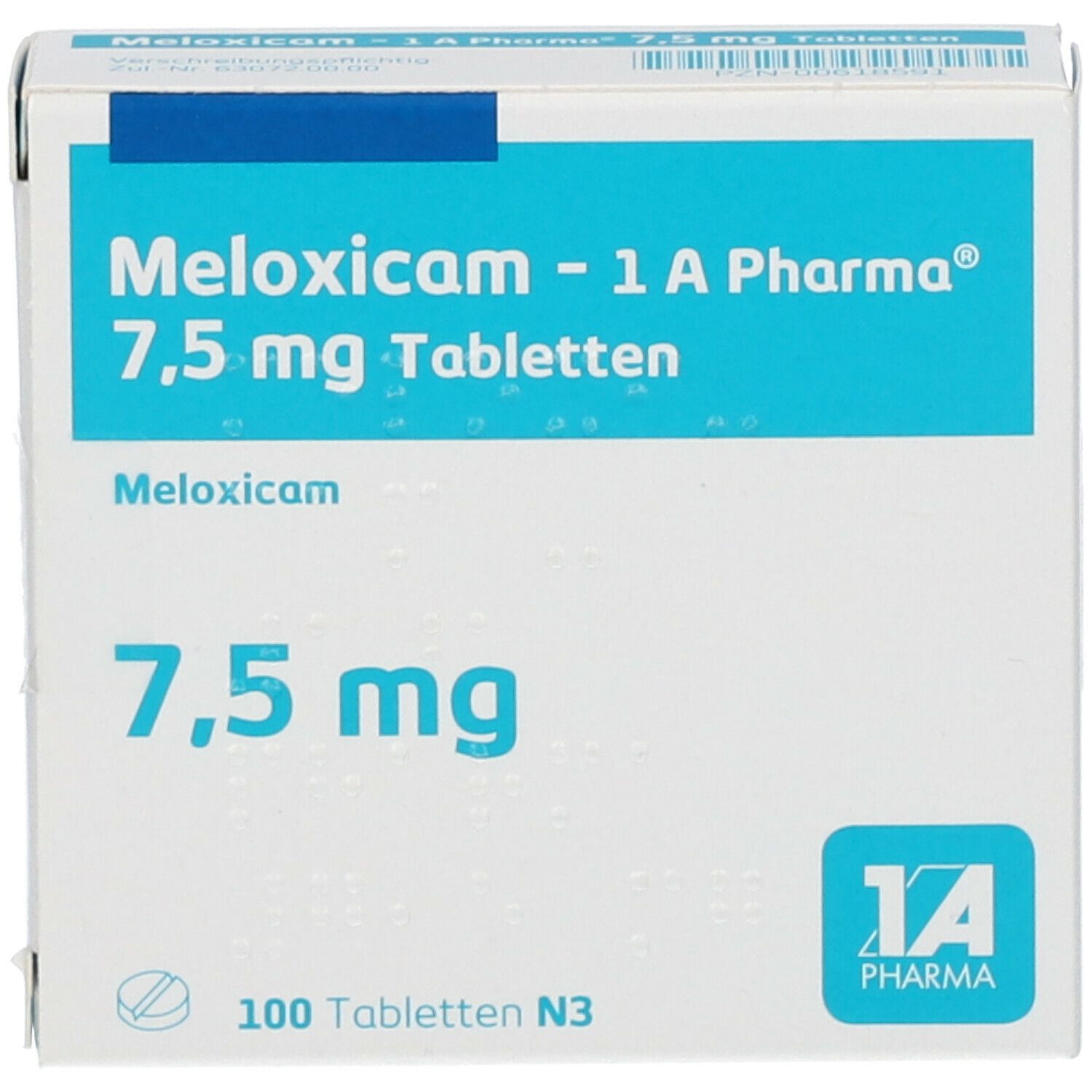 Meloxicam - 1 A Pharma® 7,5 mg