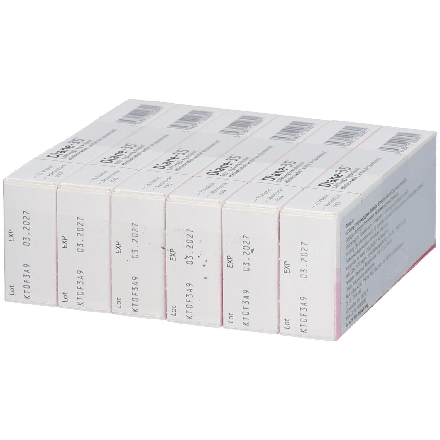 Diane 35 überzogene Tabletten 6x21 St Überzogene