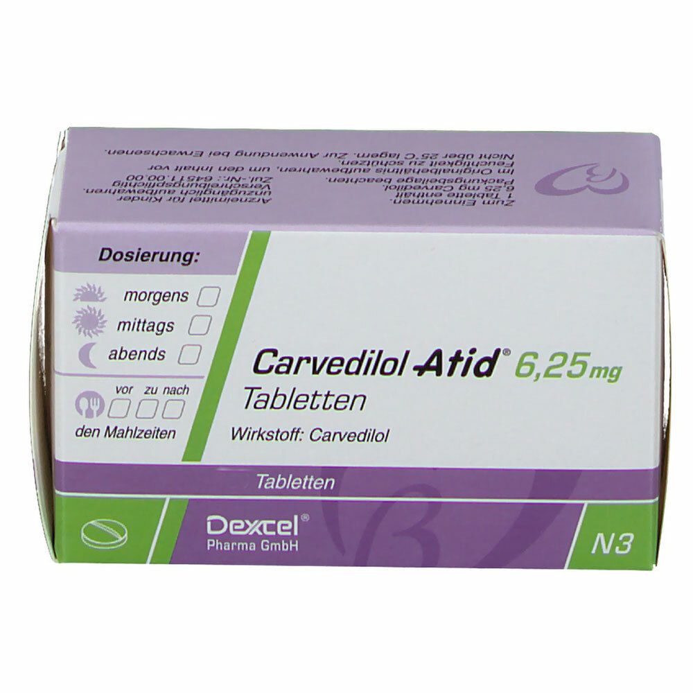 Carvedilol Atid® 6,25 mg