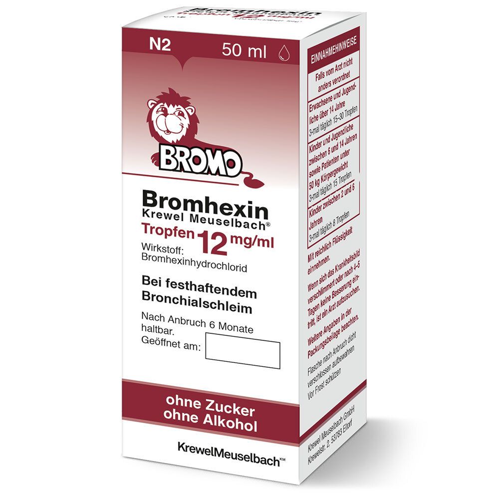 Bromhexin Krewel Meuselbach® Tropfen 12mg/ml