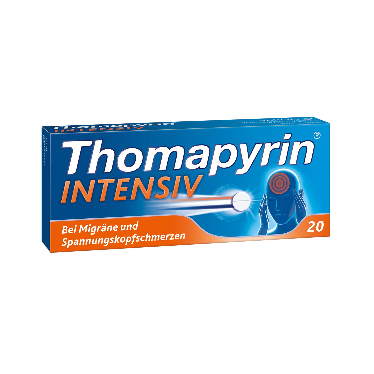 Thomapyrin INTENSIV bei intensiveren Kopfschmerzen & Migräne