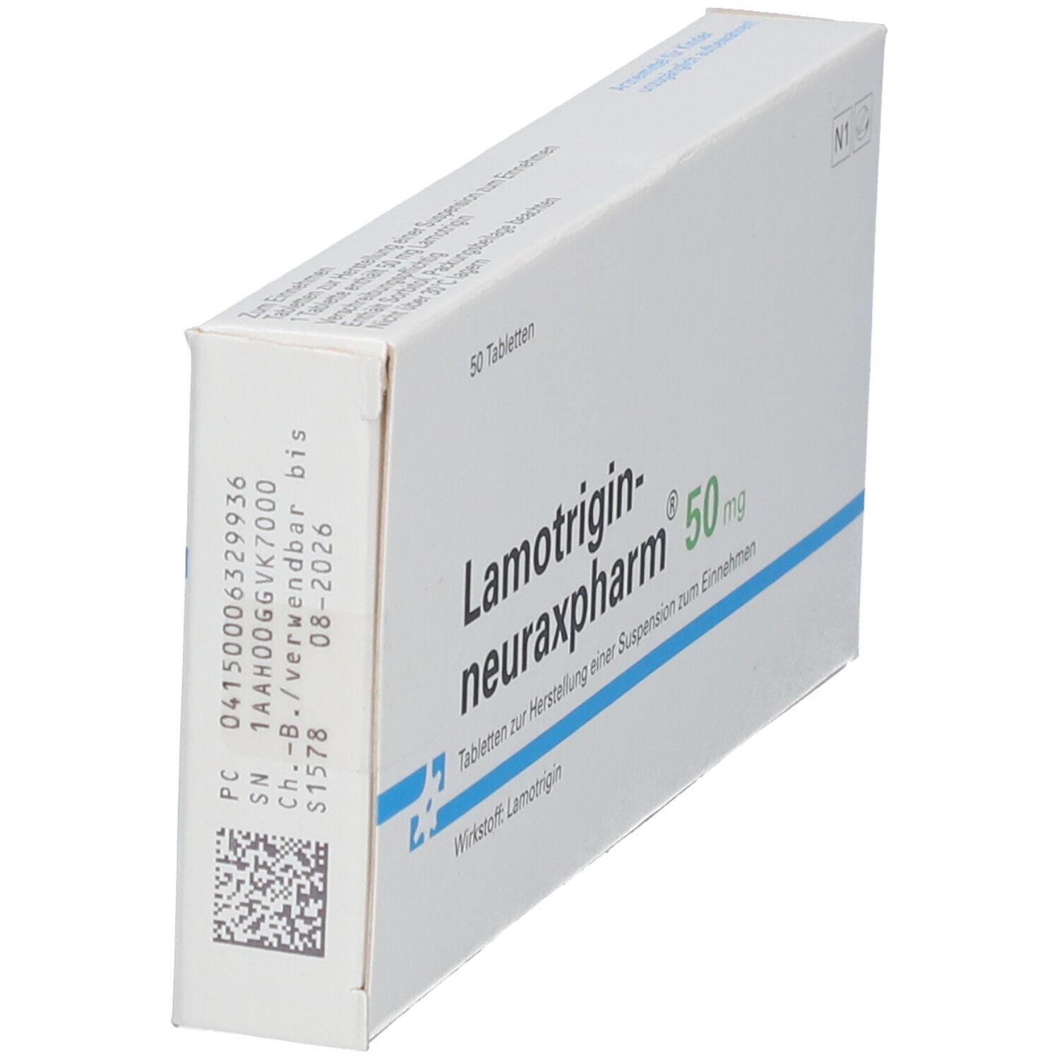 LAMOTRIGIN-neuraxpharm 50 mg Tab.z.H.Susp.z.Einn. St Tablette zur Herstellung einer Susp. zum Einnehmen