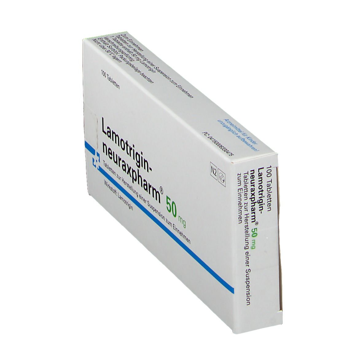 LAMOTRIGIN-neuraxpharm 50 mg Tab.z.H.Susp.z.Einn. 100 St Tablette zur Herstellung einer Susp. zum Einnehmen