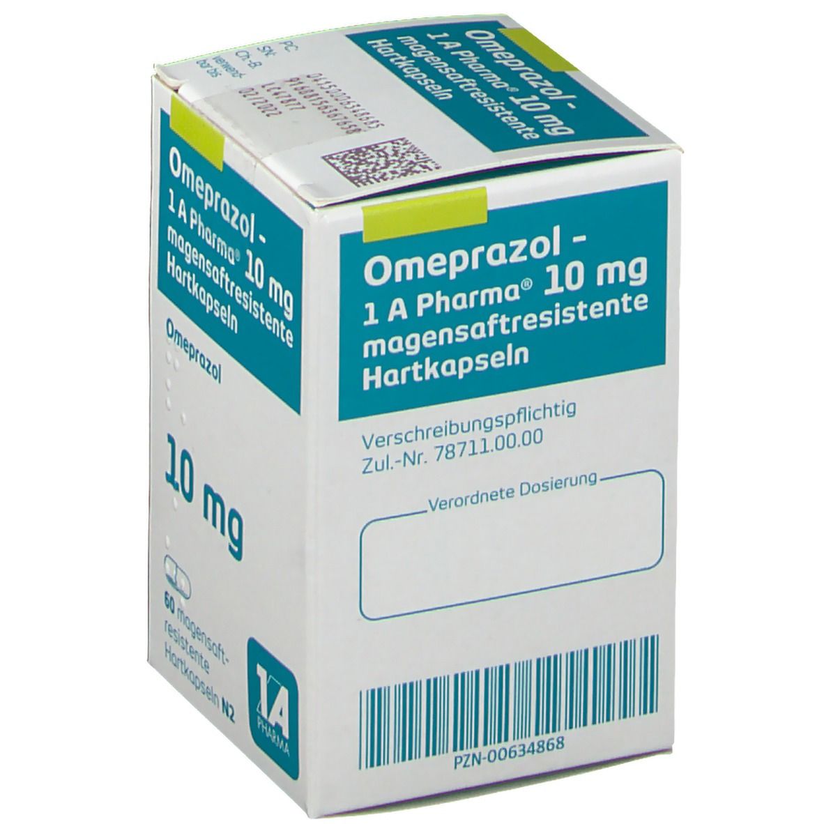 Omeprazol-1A Pharma 10 mg magensaftres.Hartkapseln 60 St Magensaftresistente Hartkapseln