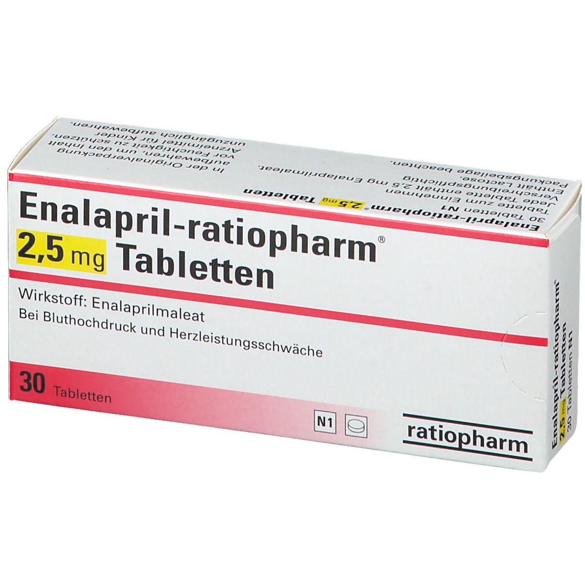 Enalapril-ratiopharm® 2,5 mg