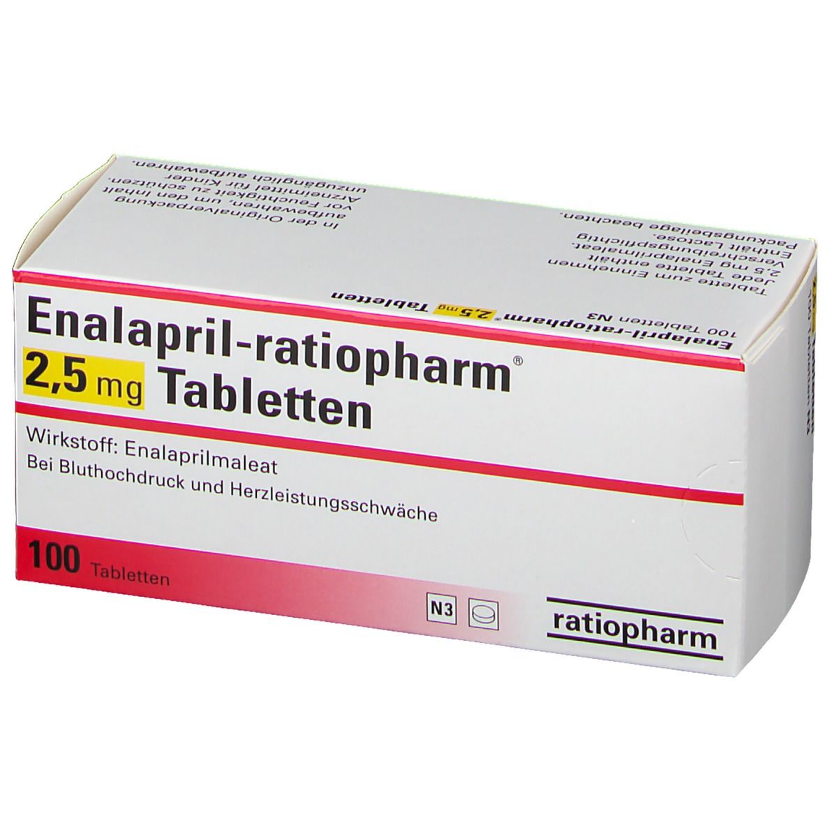 Enalapril-ratiopharm® 2,5 mg