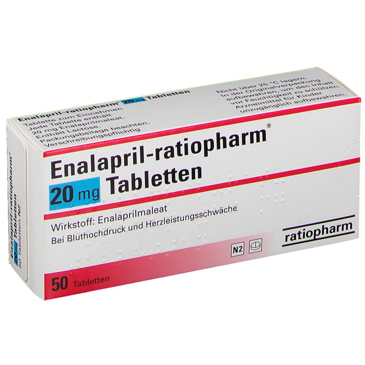 Enalapril-ratiopharm® 20 mg