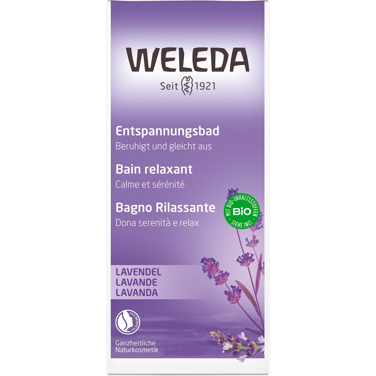 Weleda Lavendel Entspannungsbad - ätherisches Öl beruhigt, entspannt & fördert einen guten Schlaf