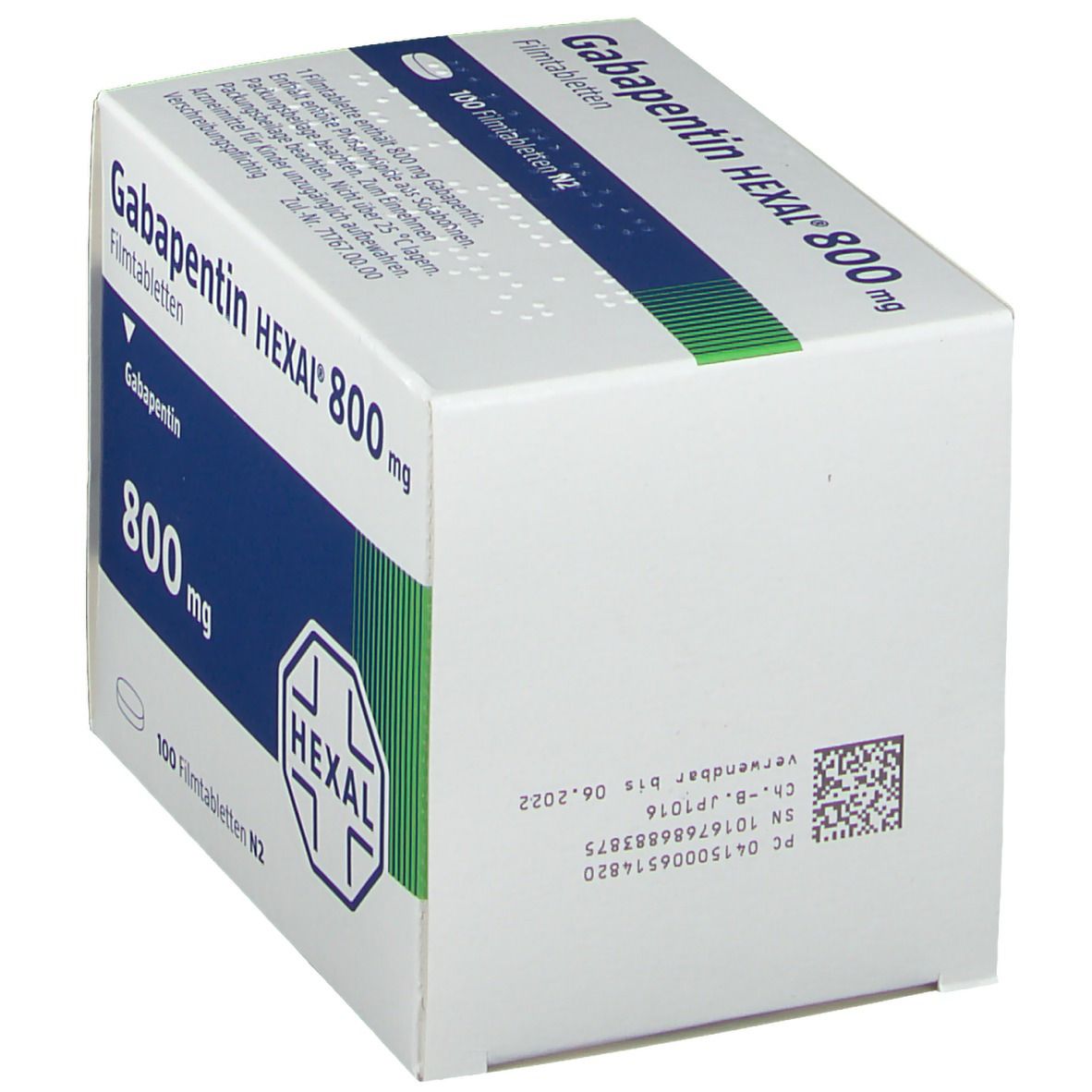 Gabapentin Hexal 800 mg Filmtabletten 100 St