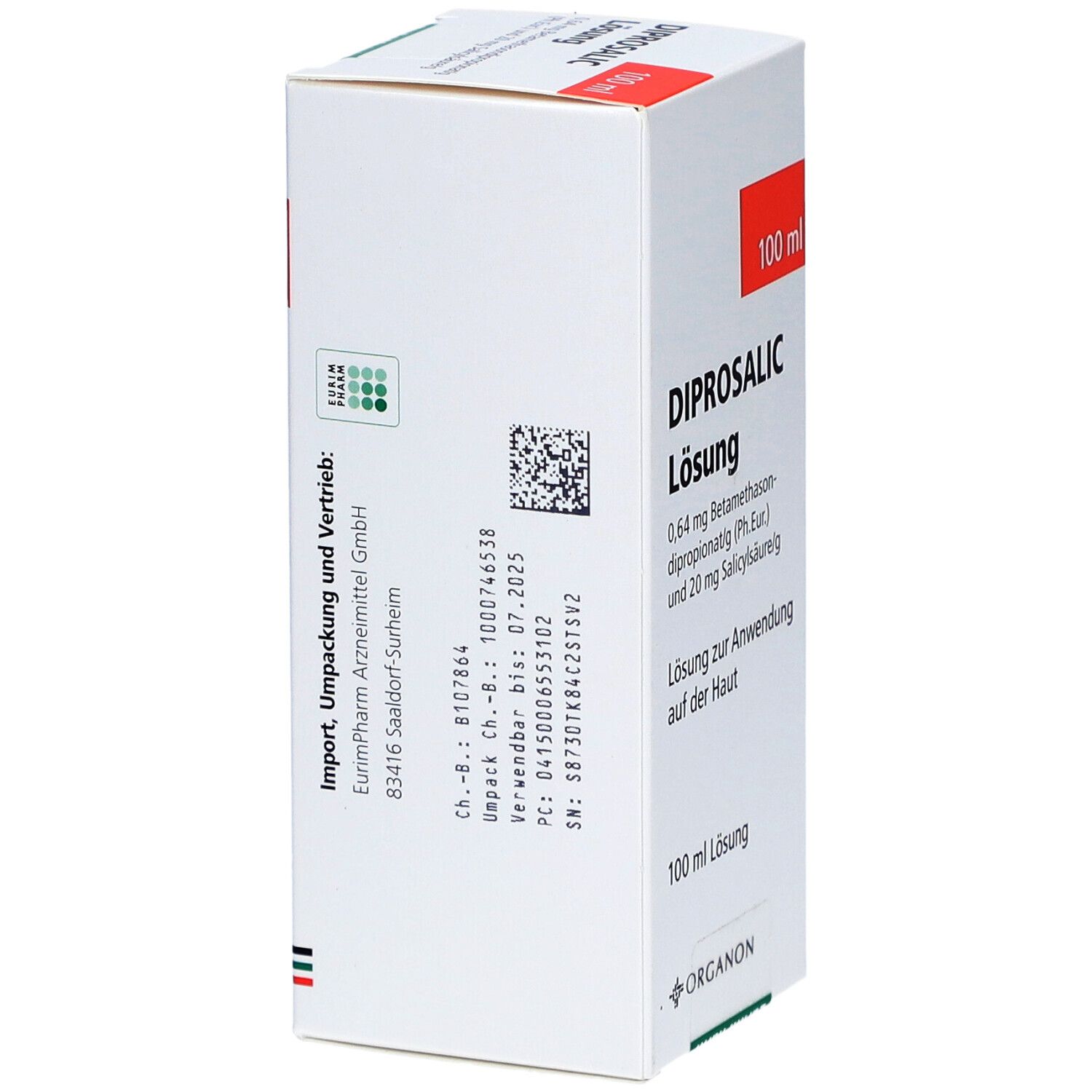 DIPROSALIC Lösung 0,64 mg/g + 20 mg/g