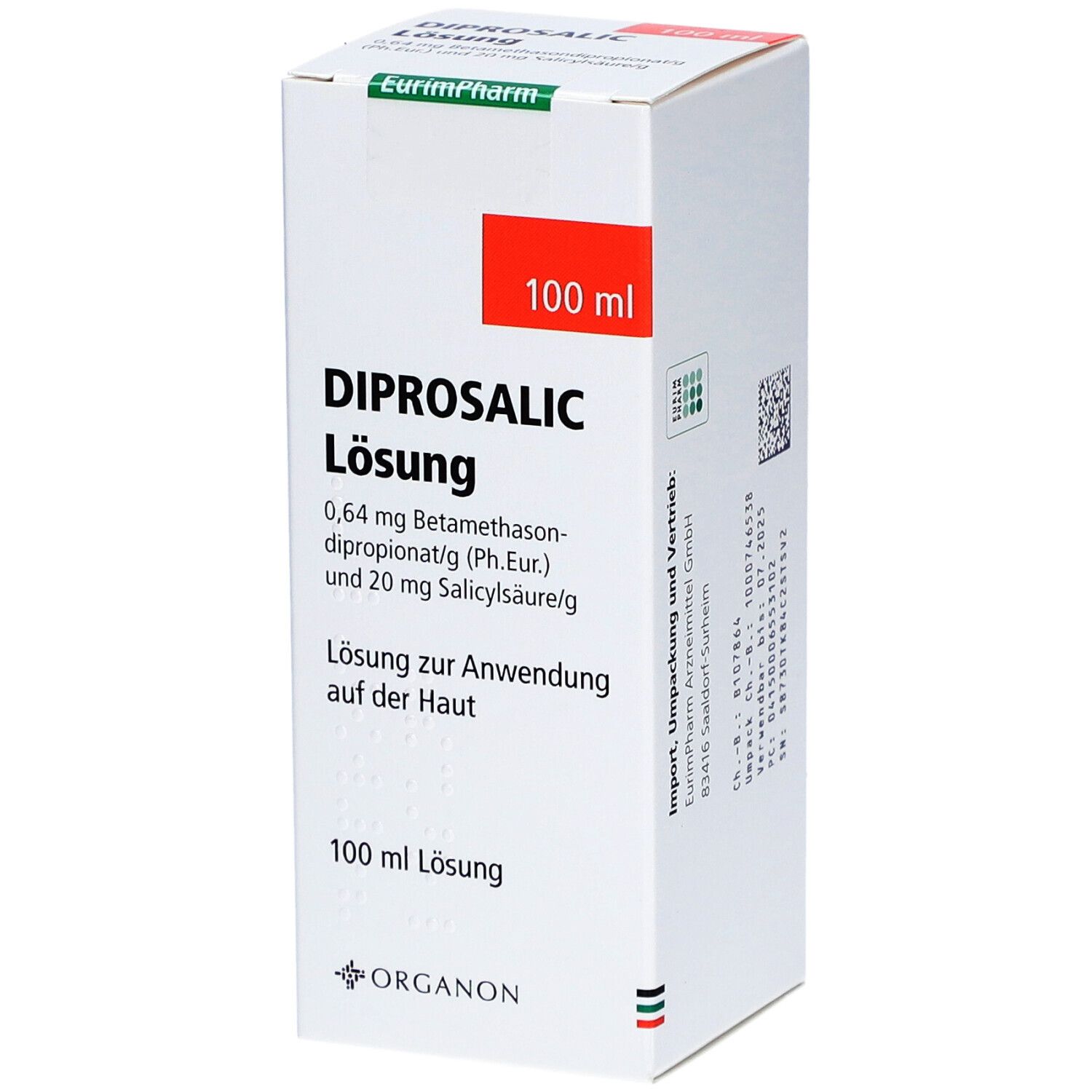 DIPROSALIC Lösung 0,64 mg/g + 20 mg/g