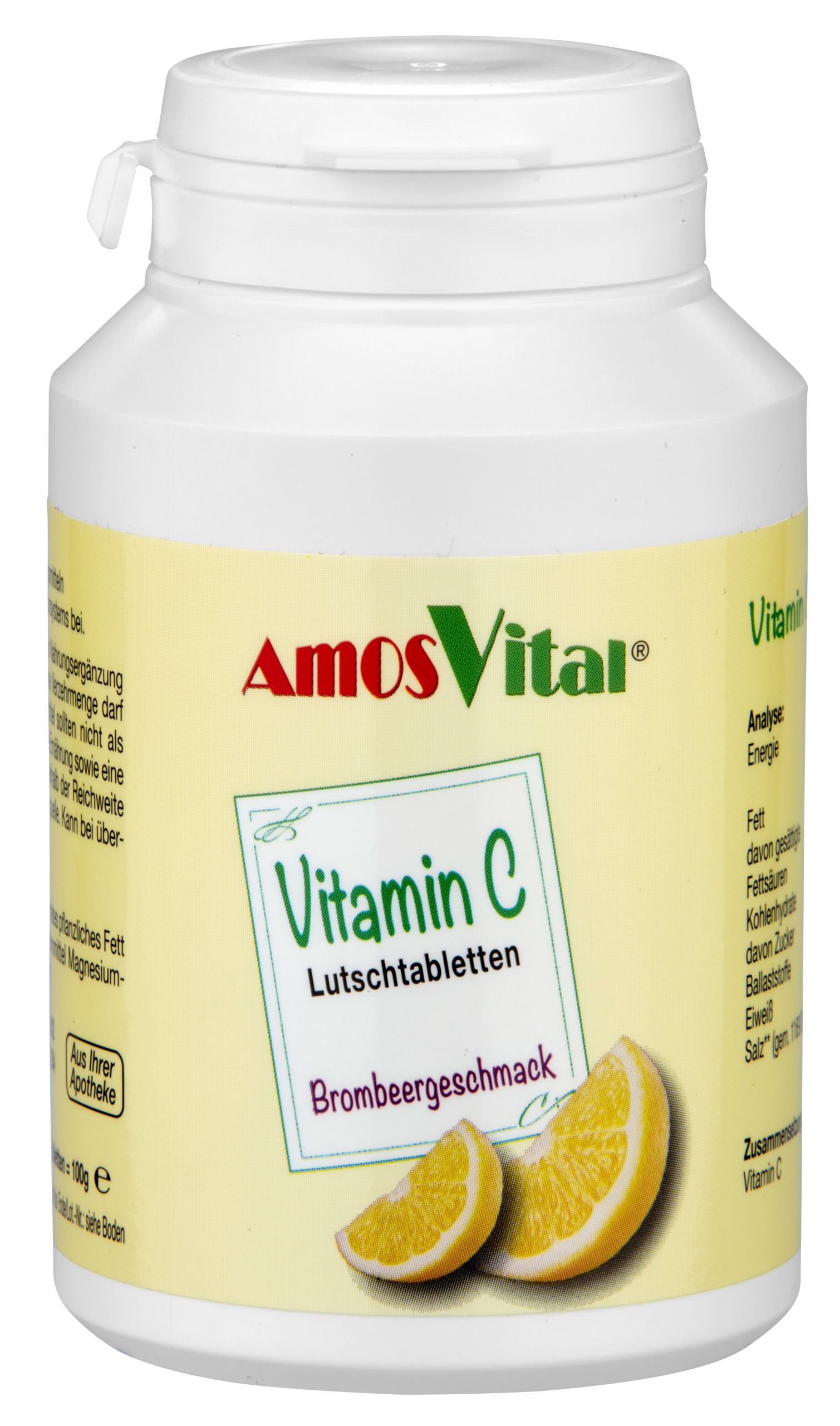 AmosVital® Vitamin C Lutschtabletten Brombeer
