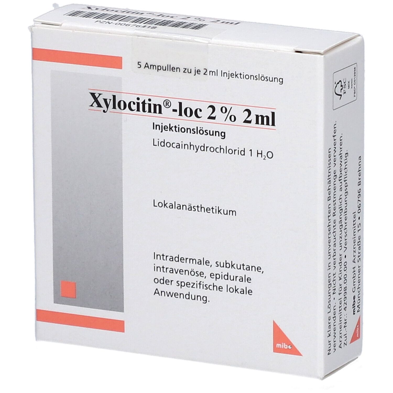 Xylocitin®-loc 2% 2 ml